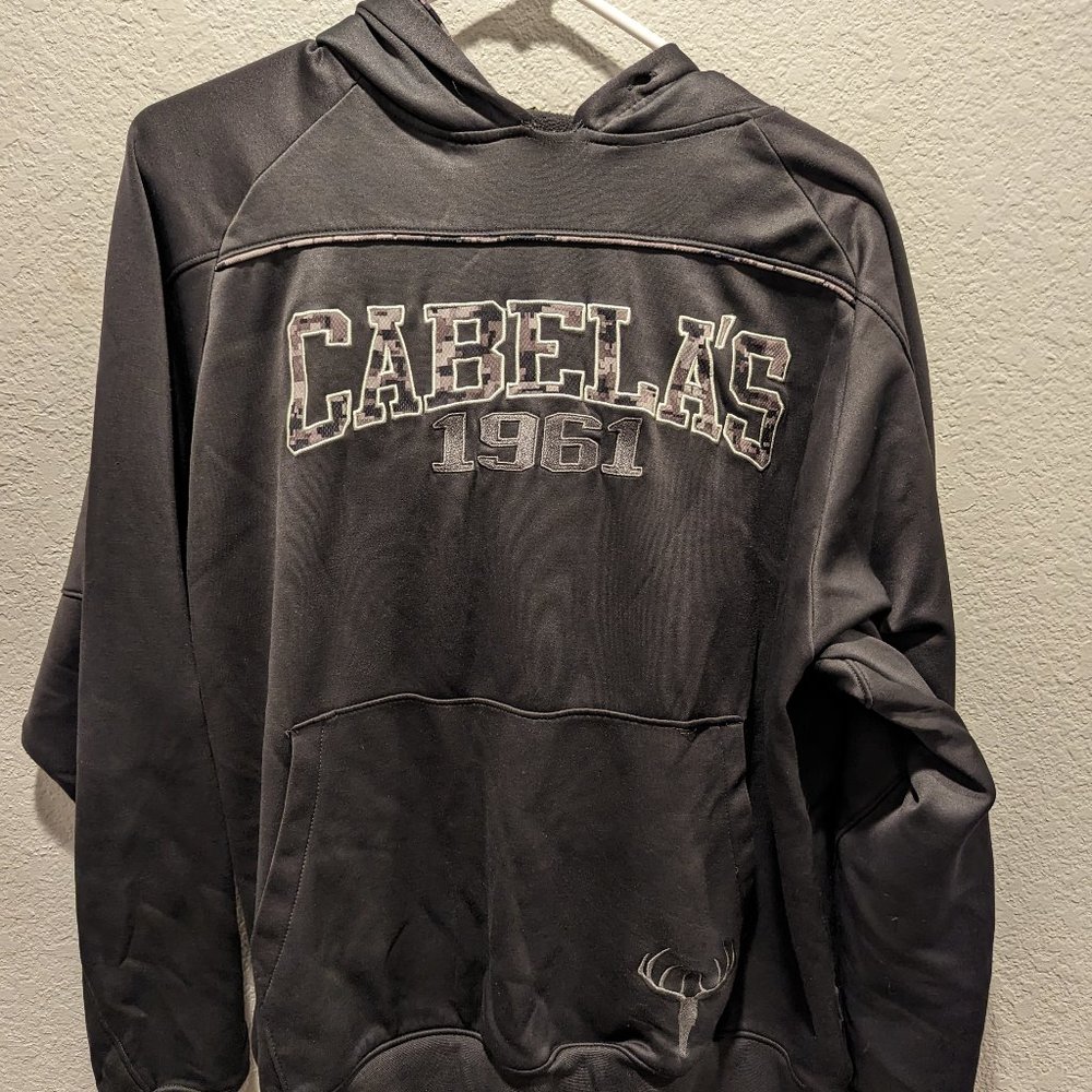 Cabela's Mens Grey Hoodie/Sweatshirt